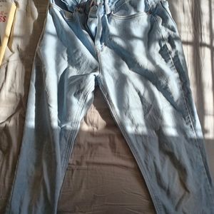light wash blue jeans